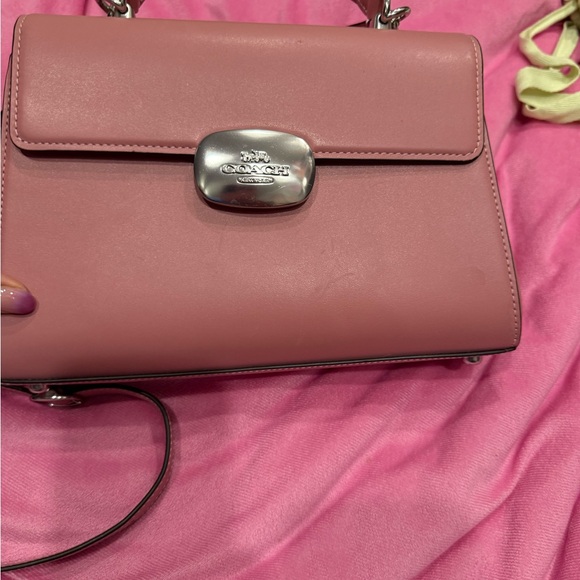 Coach Eliza Pink Leather Handbag EUC - Picture 5 of 5